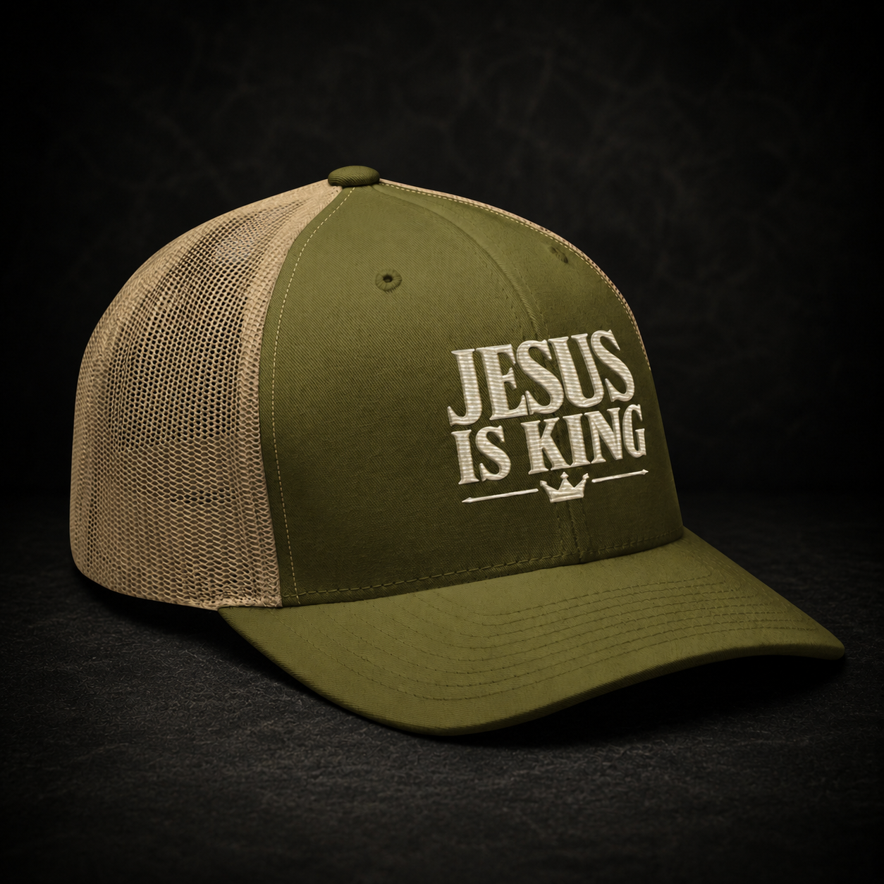 Jesus Is King Trucker Hat