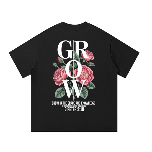 Grow in Grace Heavyweight Oversized Tee