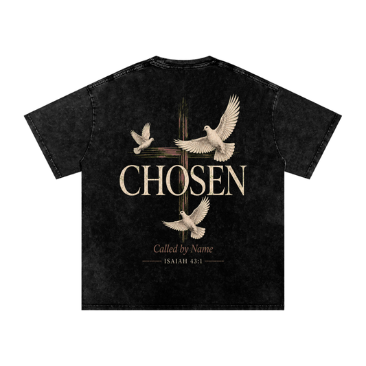 Chosen Snow Washed Oversized Heavyweight Tee