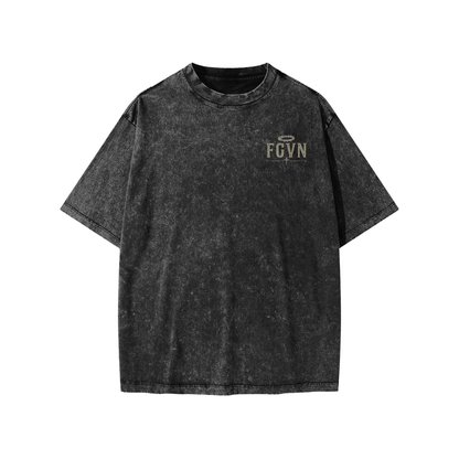 It Is Finished Snow-Washed Oversized Youth Tee