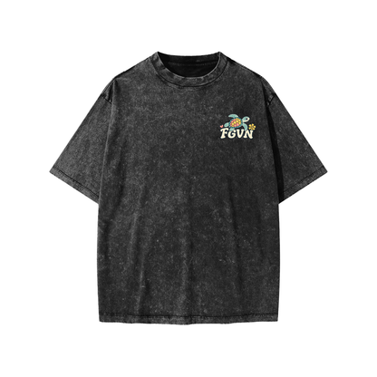 Salt of the Earth Snow-Washed Oversized Youth Tee
