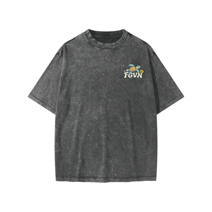 Salt of the Earth Snow-Washed Oversized Youth Tee