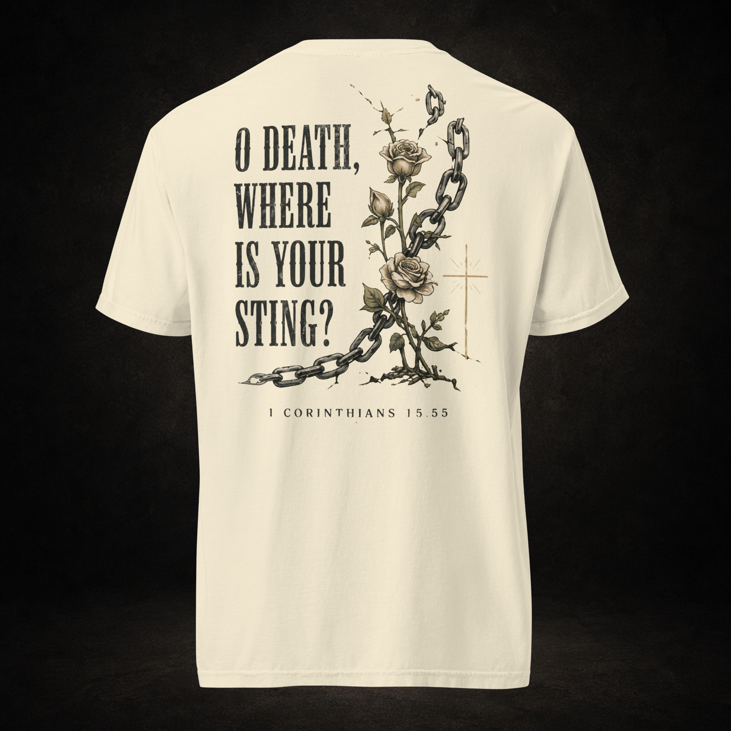 O Death, Where Is Your Sting? Tee | 1 Corinthians 15:55