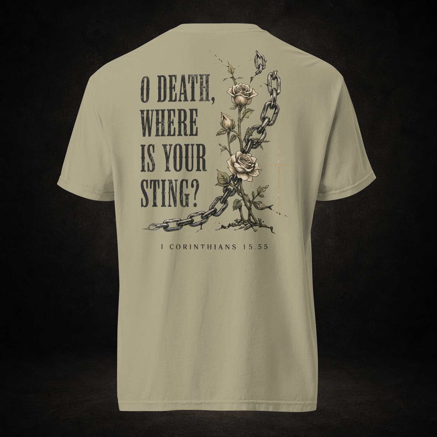 O Death, Where Is Your Sting? Tee | 1 Corinthians 15:55