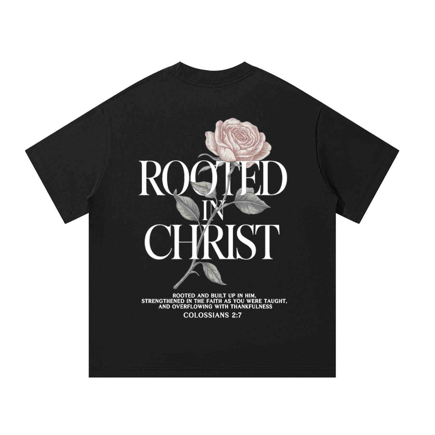 Rooted in Christ Heavyweight Oversized Tee