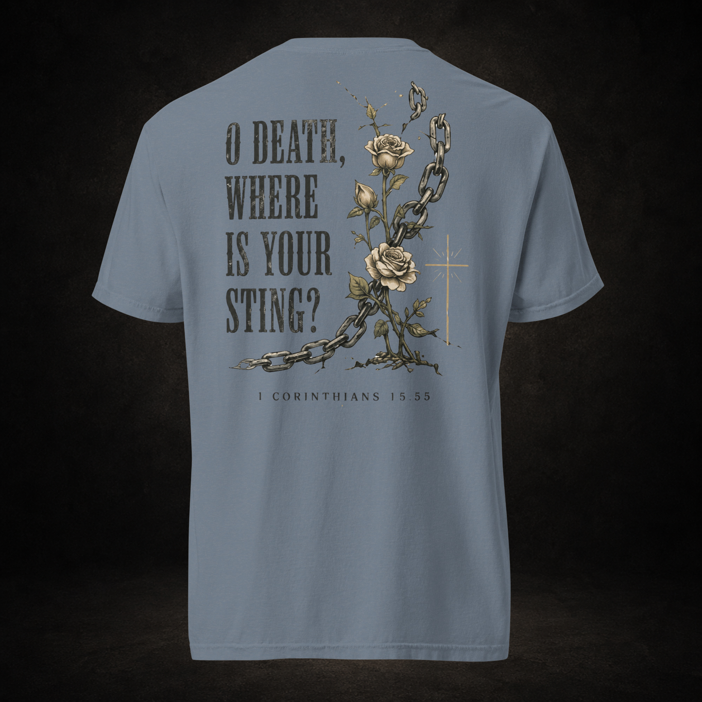 O Death, Where Is Your Sting? Tee | 1 Corinthians 15:55