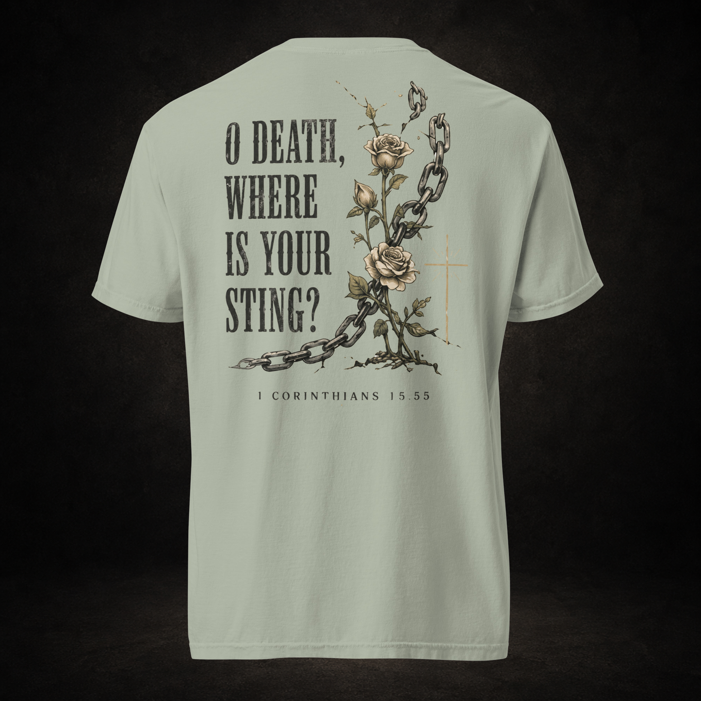 O Death, Where Is Your Sting? Tee | 1 Corinthians 15:55