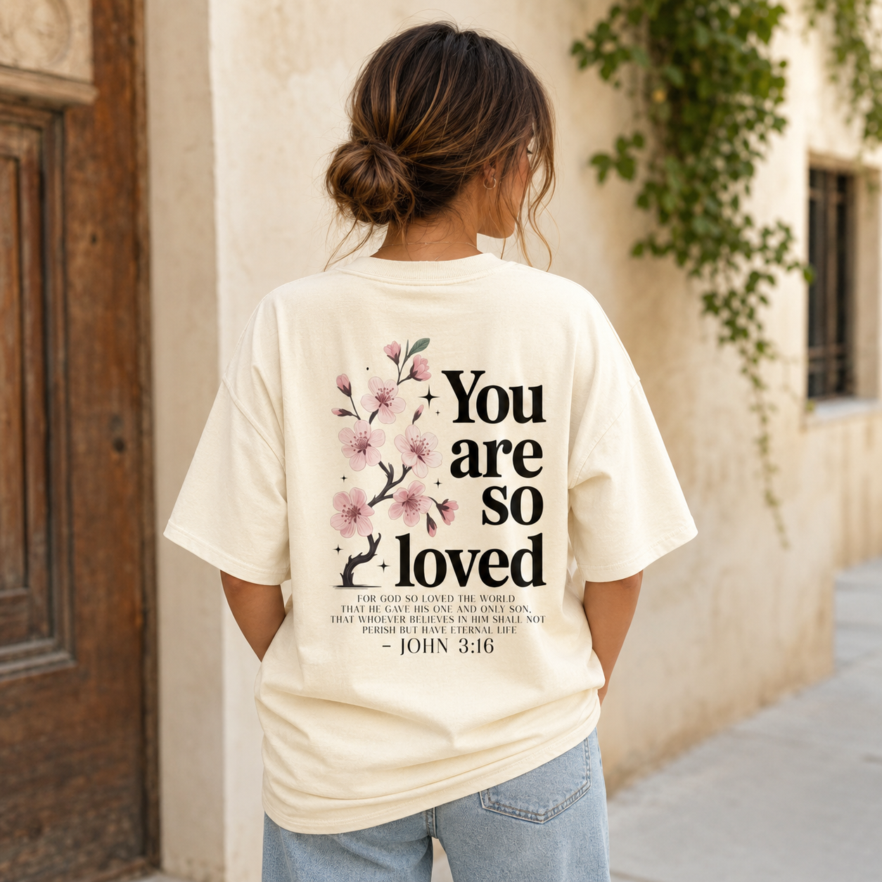 You Are So Loved Oversized Heavyweight Tee
