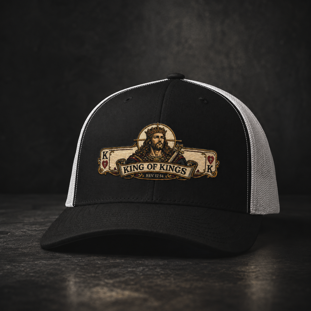 King of Kings Trucker Hat | Rev. 17:14