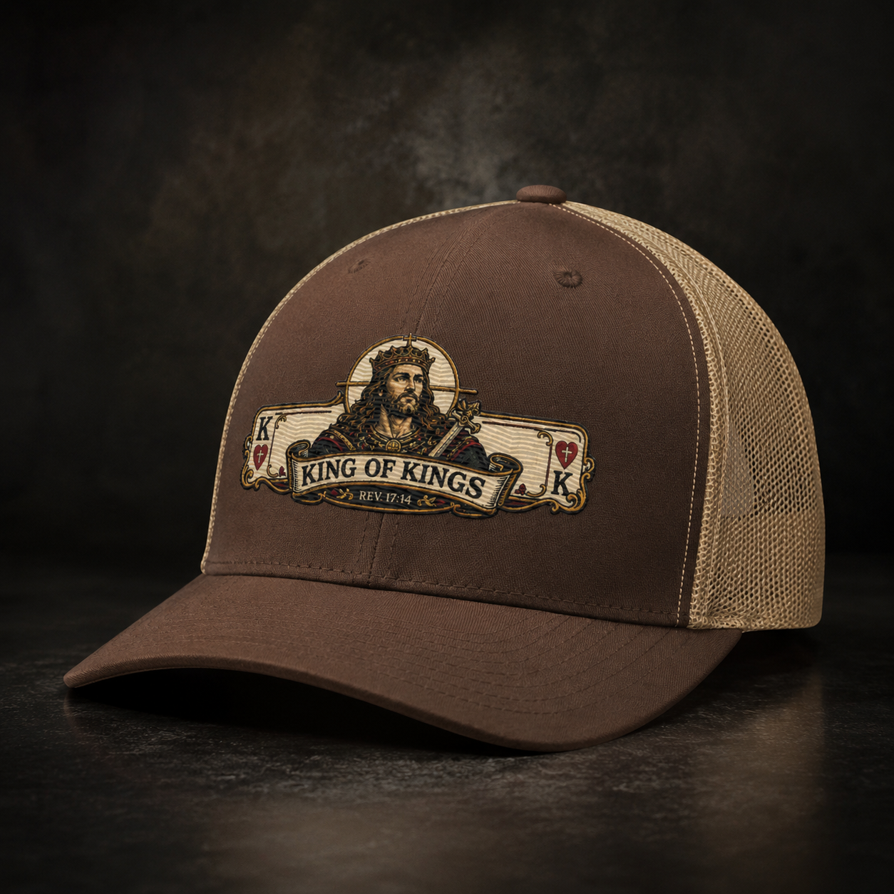 King of Kings Trucker Hat | Rev. 17:14