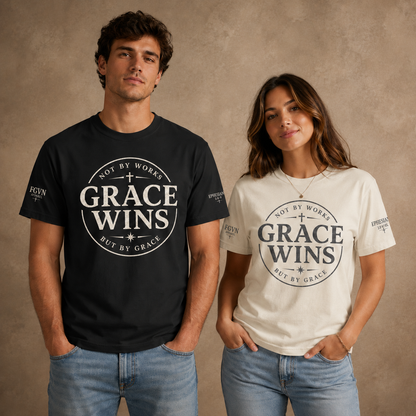 "Grace Wins" Ephesians 2:8-9 Tee