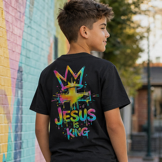 Jesus Is King Graffiti Youth Tee