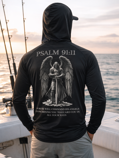 Men's Psalm 91:11 Sun Hoodie