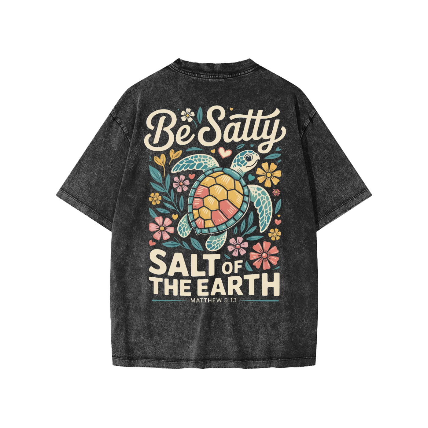 Salt of the Earth Snow-Washed Oversized Youth Tee