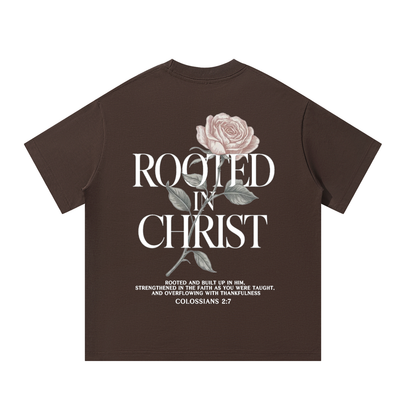 Rooted in Christ Heavyweight Oversized Tee