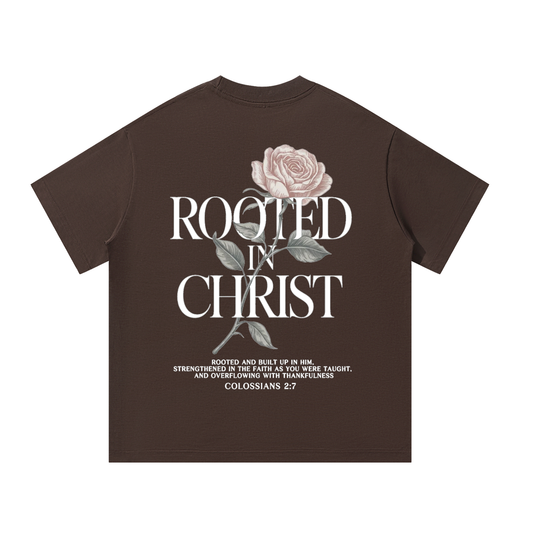 Rooted in Christ Heavyweight Oversized Tee
