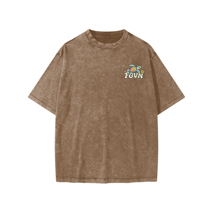 Salt of the Earth Snow-Washed Oversized Youth Tee